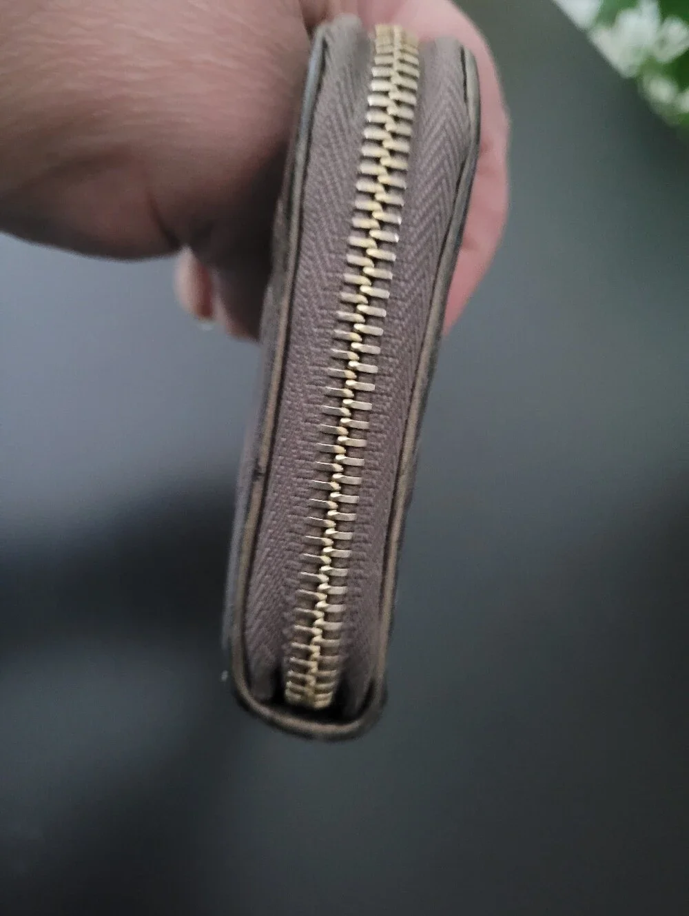 BVLGARI Limited Edition Brown Quilted Zip Wallet